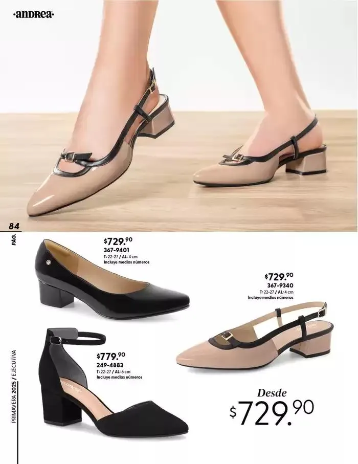 Catálogo de ANDREA | CALZADO CONFORT 26 de enero al 24 de mayo 2025 - Pagina 84