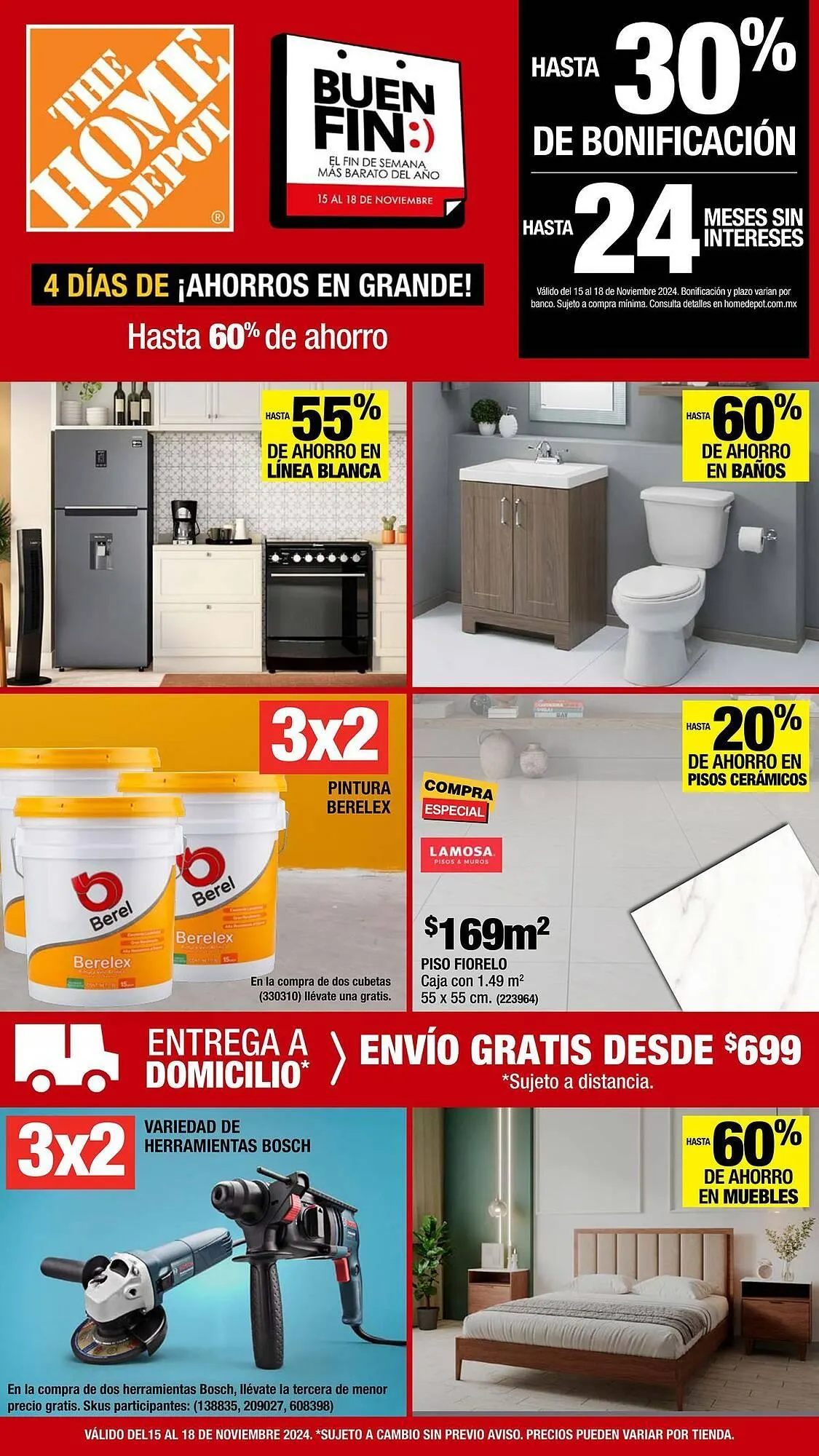 Catálogo de Catálogo The Home Depot 15 de noviembre al 18 de noviembre 2024 - Pagina 1