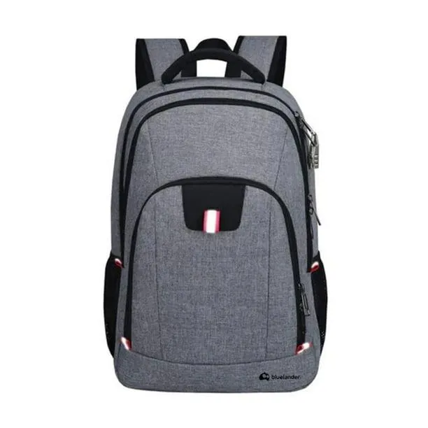 Mochila Grande Bluelander para Laptop con Puerto USB para Power Bank Color Gris Bluelander Mochila para Laptop