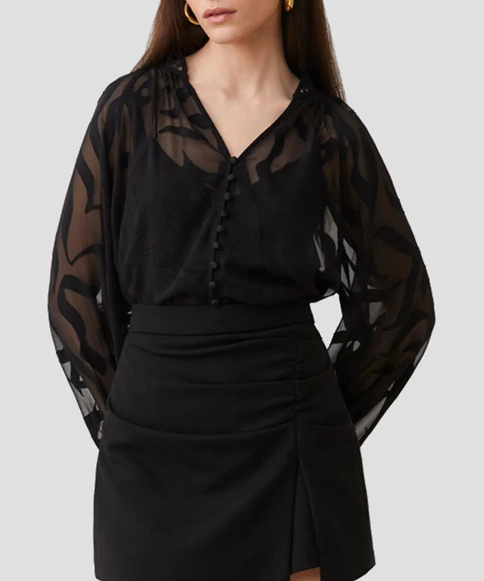 Blusa Manga Larga Mujer