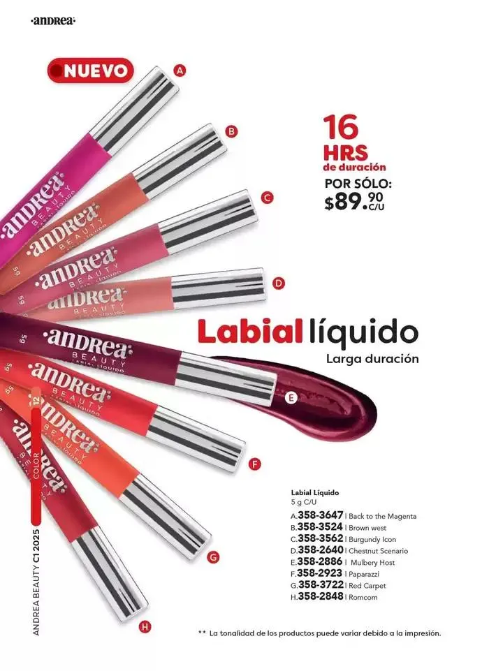 Catálogo de ANDREA | BELLEZA INTEGRAL DAMA 26 de enero al 22 de marzo 2025 - Pagina 12