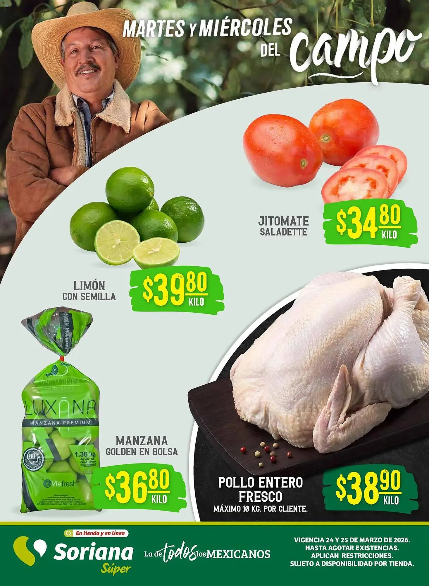 Catálogo de Folleto Soriana Mercado 24 de marzo al 25 de marzo 2026 - Pagina 1