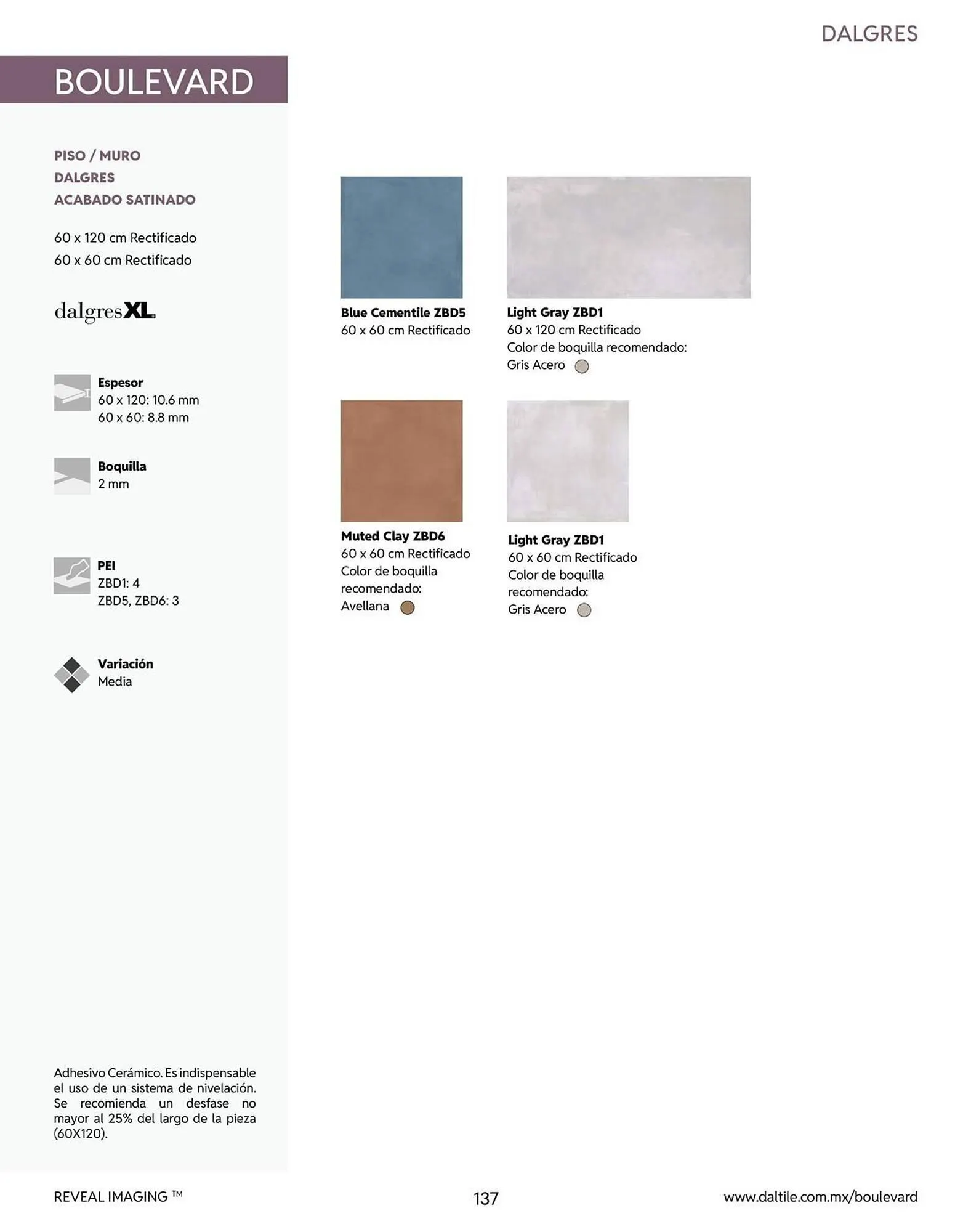 Catálogo de Catálogo Daltile 13 de enero al 31 de diciembre 2026 - Pagina 137