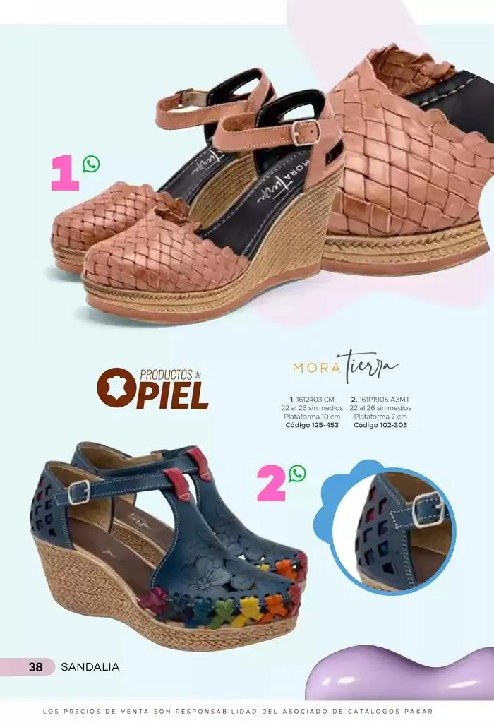 Catálogo de Pakar Sandalia 31 de enero al 31 de mayo 2025 - Pagina 38