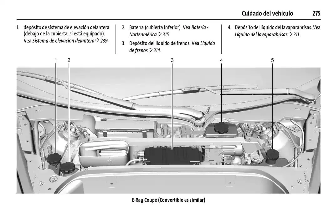 Catálogo de Chevrolet Corvette Stingray Manual del propietario 22 de enero al 31 de diciembre 2025 - Pagina 276
