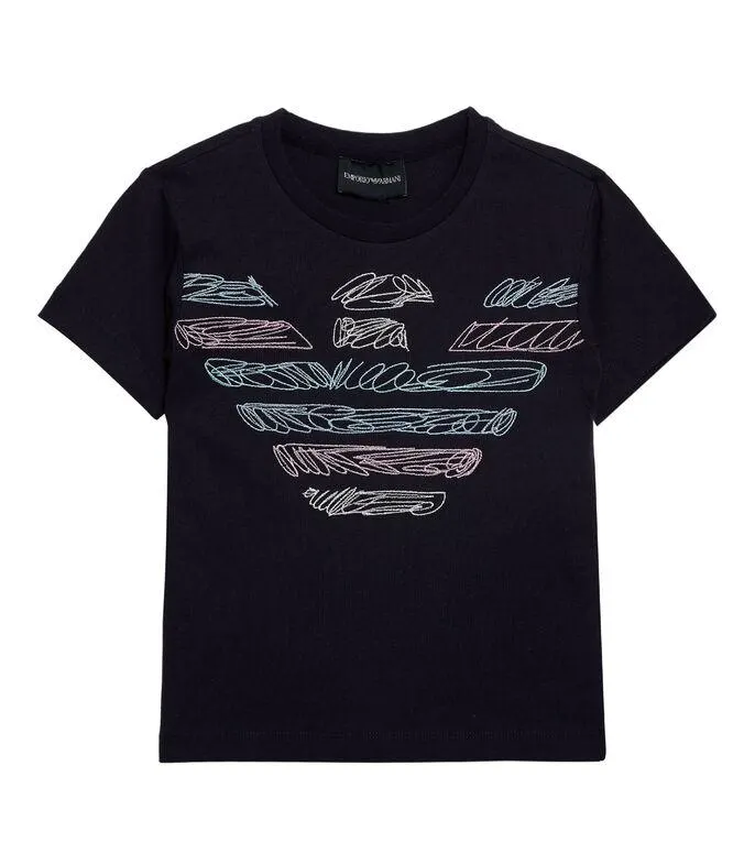Playera de cuello redondo y manga corta Niño