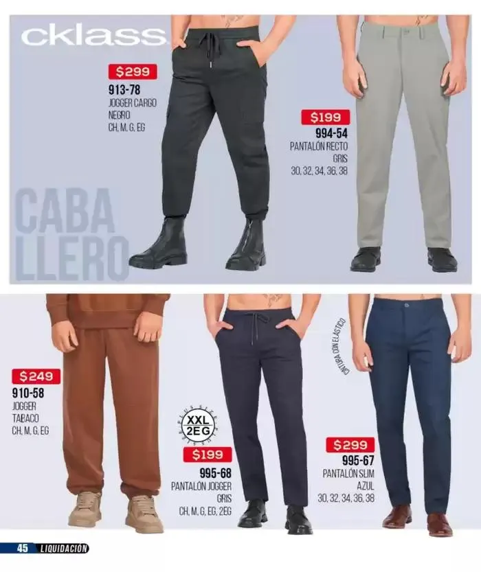 Catálogo de Catálogo Cklass Liquidación Ropa 2025 México 31 de marzo al 31 de agosto 2025 - Pagina 46