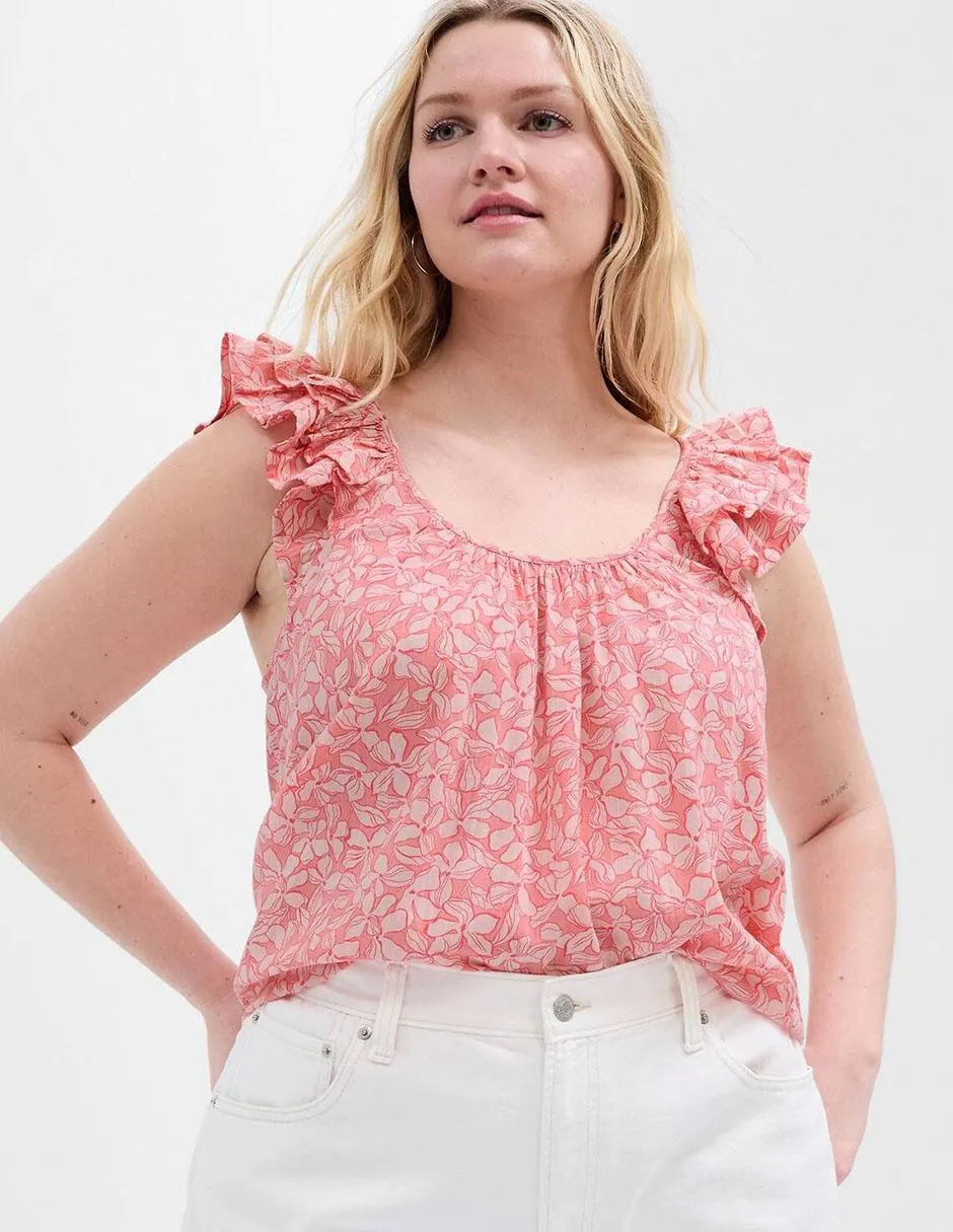 Blusa manga corta para mujer