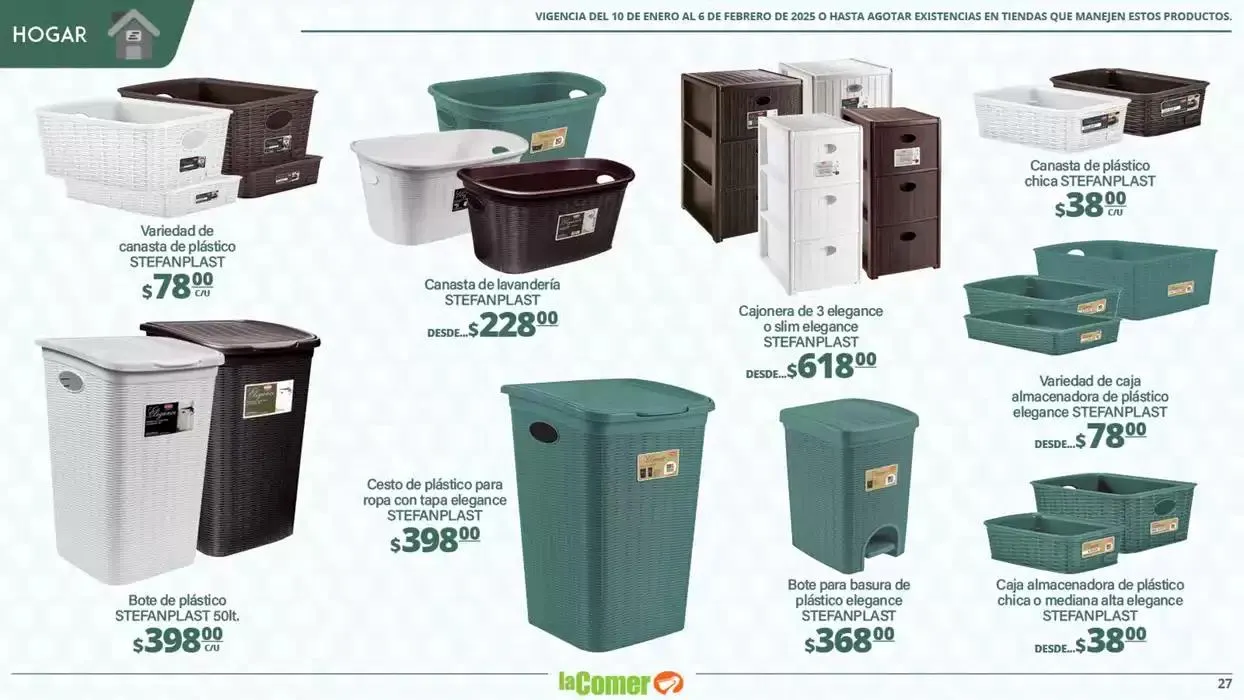 Catálogo de LIMPIA , Desinfecta, organiza, AHORRA 10 de enero al 6 de febrero 2025 - Pagina 27