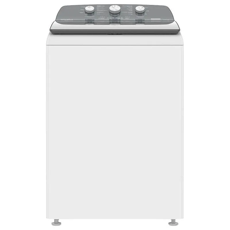 Lavadora 17kg Carga Superior Xpert System Agitador con tapa vidrio y panel gris 8MWTW1713WJM Blanco