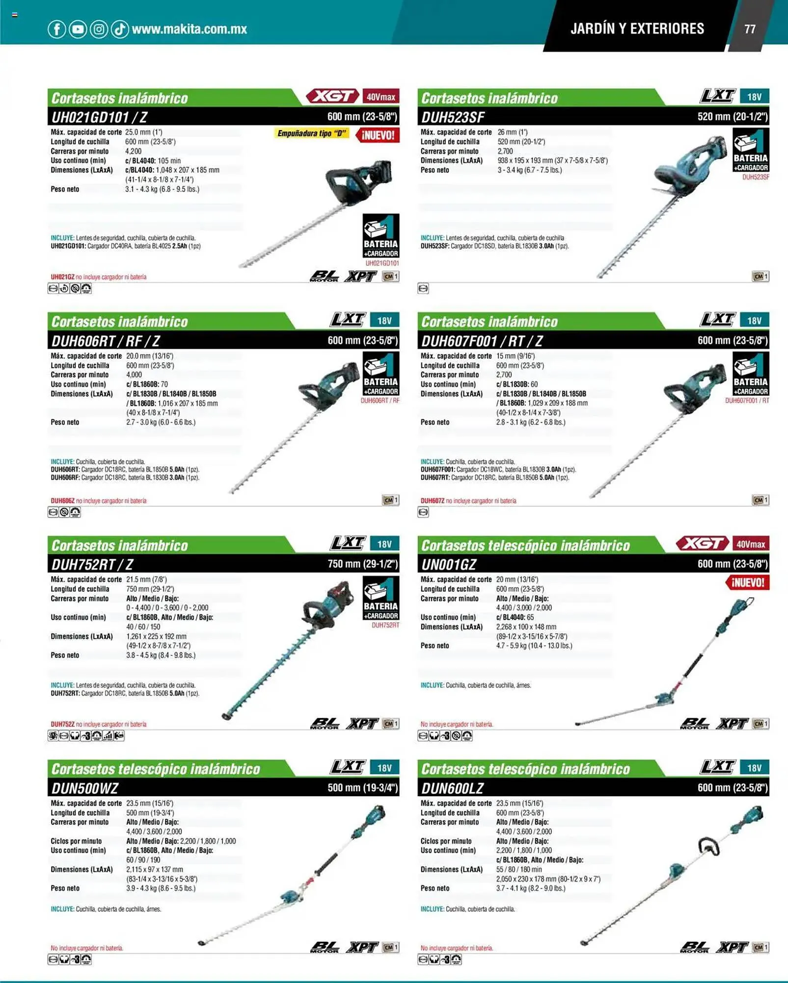 Catálogo de Catálogo Makita 4 de septiembre al 1 de julio 2026 - Pagina 77