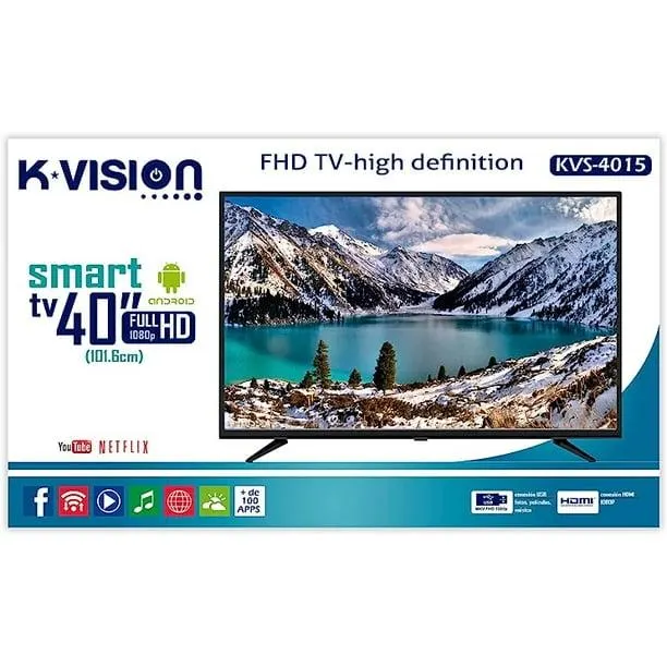 Television K-vision 40 Pulgadas Smart TV Full HD Android /KVS-4015