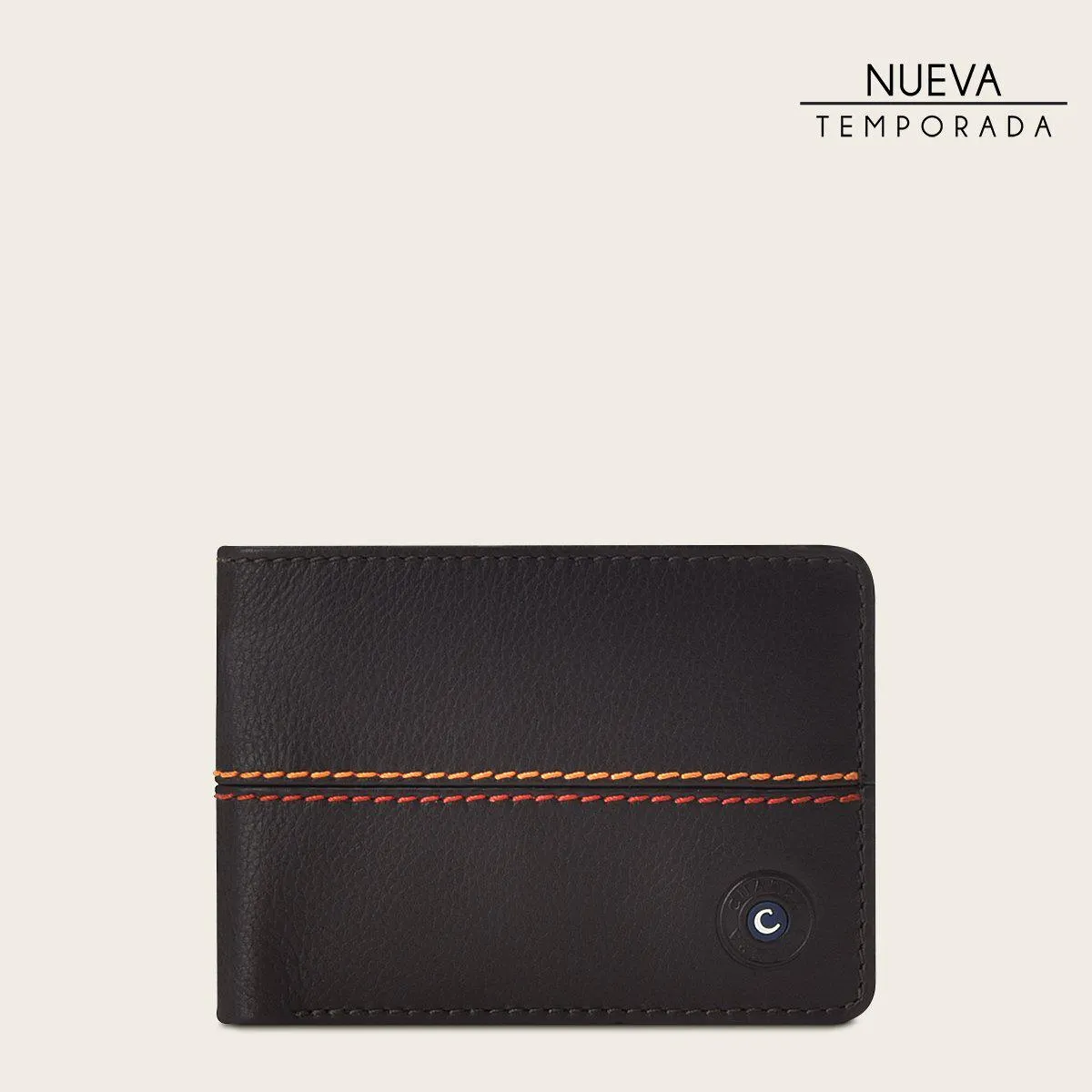 Billetera para caballero en piel genuina