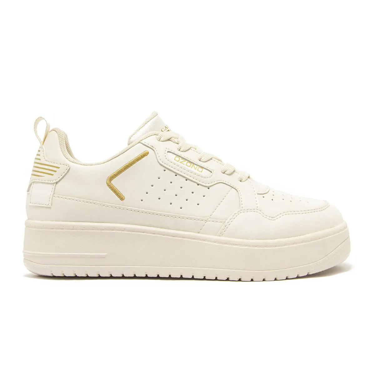 SNEAKER URBANO CAJA BÁSICO CAPA DE OZONO PARA MUJER ESTILO 622901 LATE-ORO