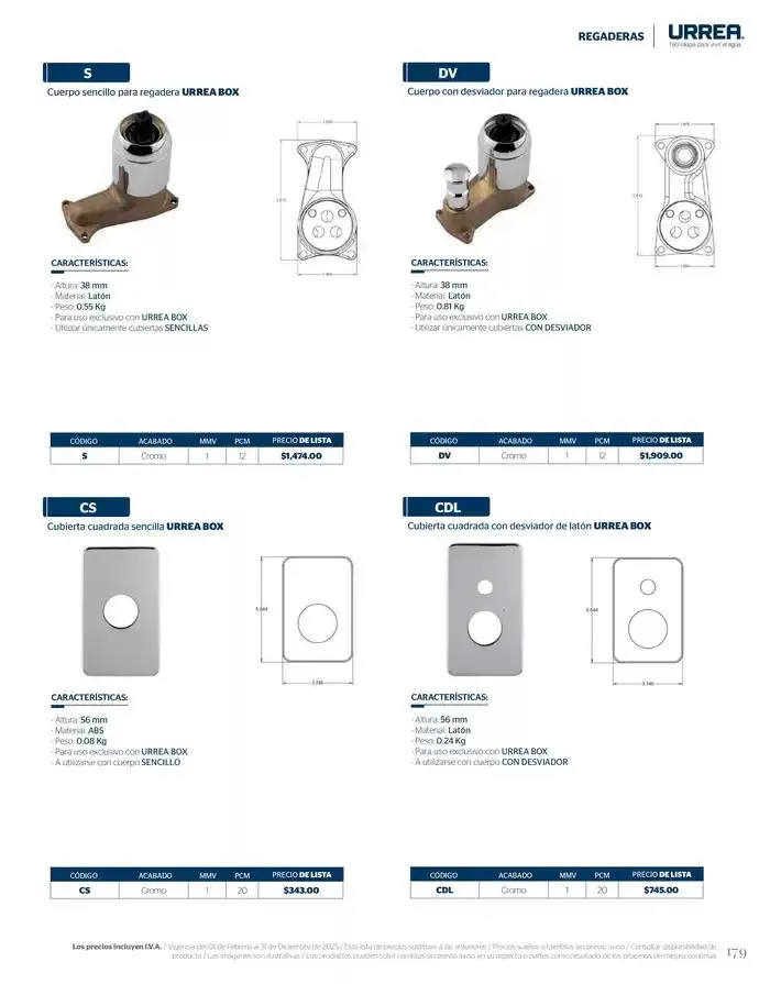 Catálogo de Catálogo Residencial 2025 28 de febrero al 28 de febrero 2026 - Pagina 185