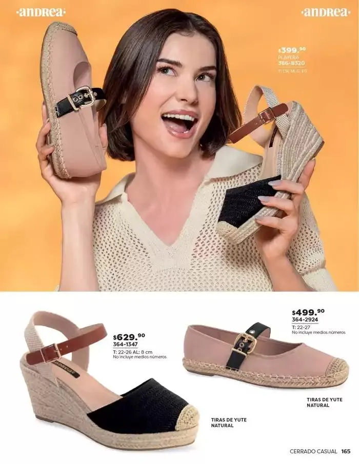 Catálogo de ANDREA | CALZADO DAMA 26 de enero al 24 de mayo 2025 - Pagina 165