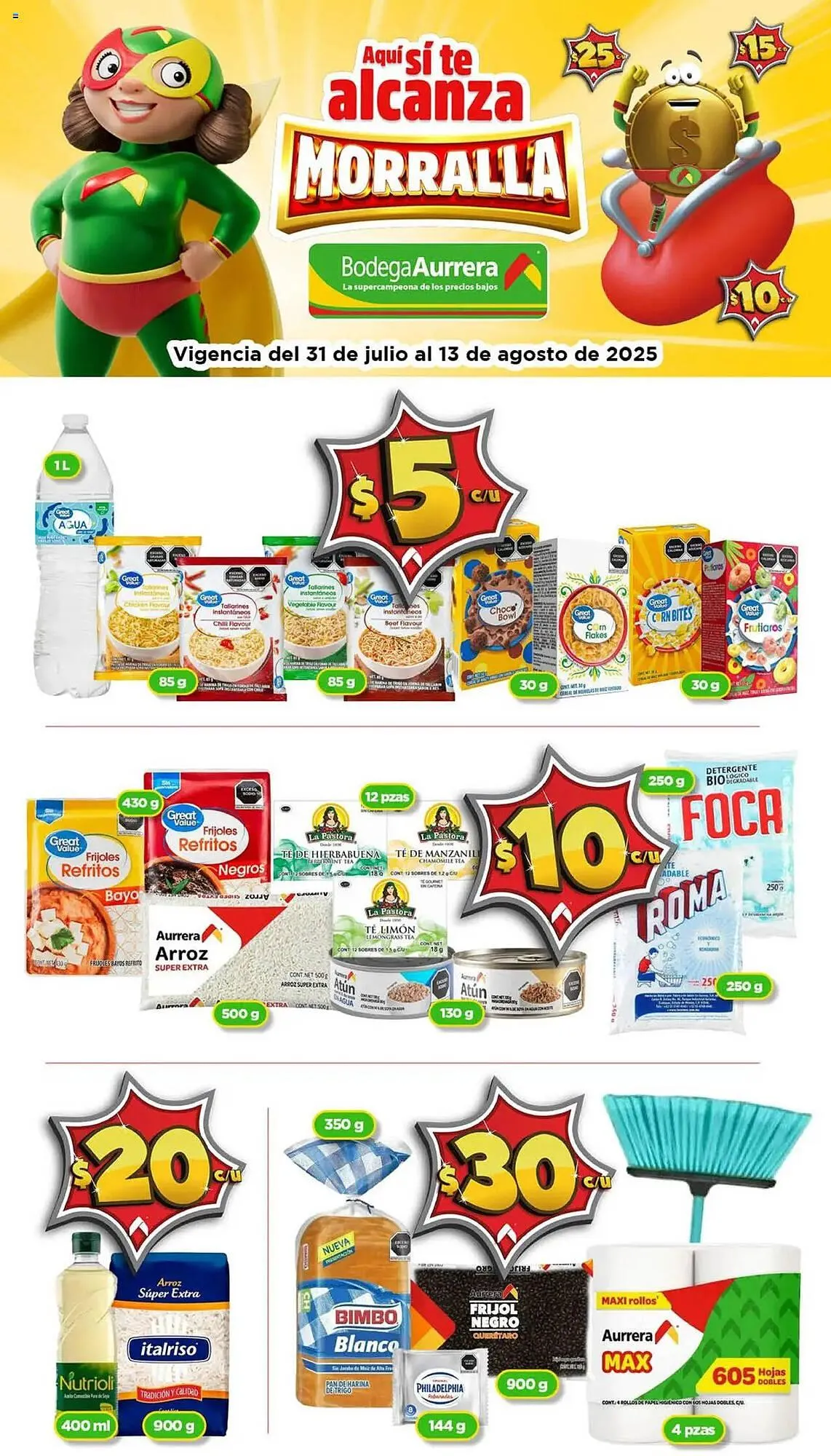 Catálogo de Catálogo Bodega Aurrerá 31 de julio al 13 de agosto 2025 - Pagina 1