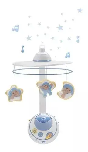 Movil Cuna Chicco First Dreams Magic Stars Color Azul