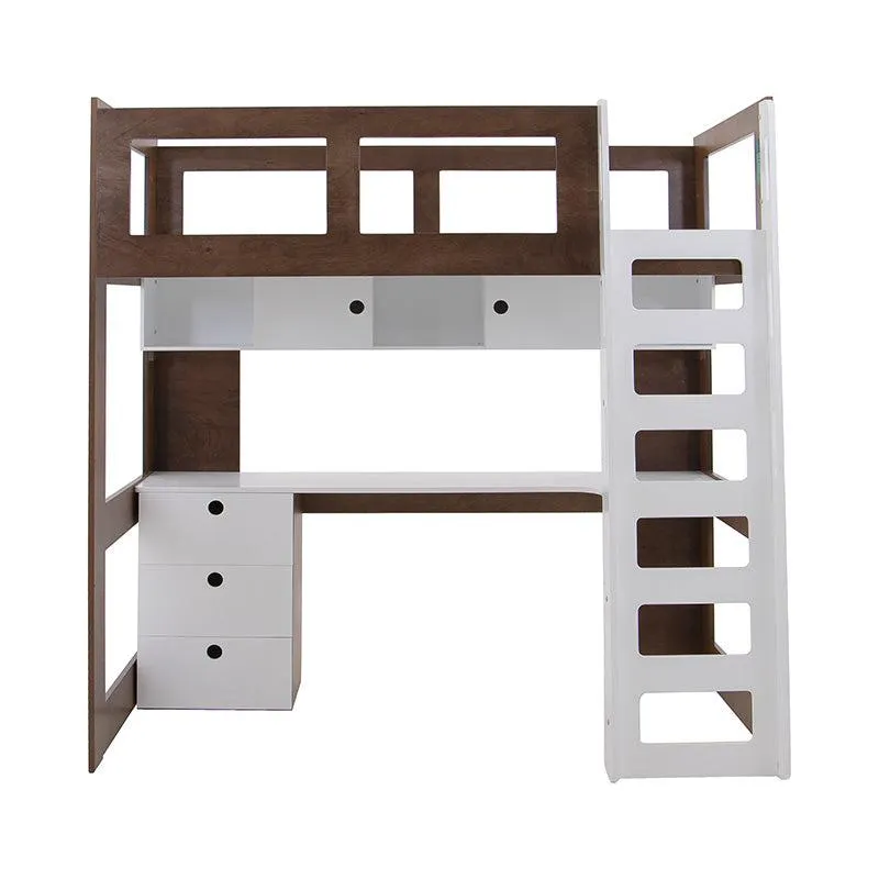 Cama Alta con Escritorio Elis