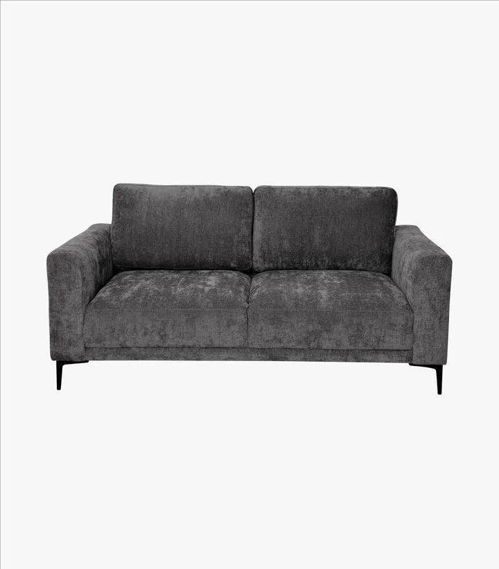 Love Seat Antem de tela color gris