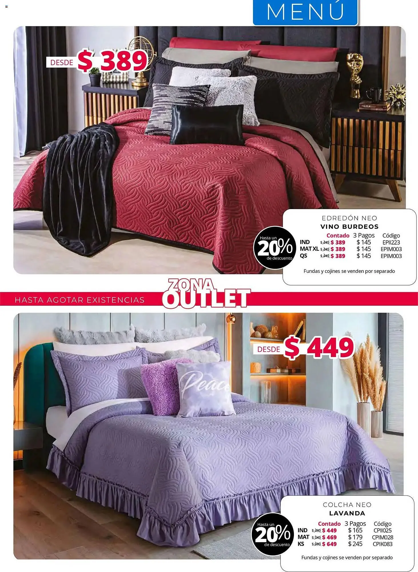 Catálogo de Catálogo Colchas Concord 1 de mayo al 1 de agosto 2026 - Pagina 225
