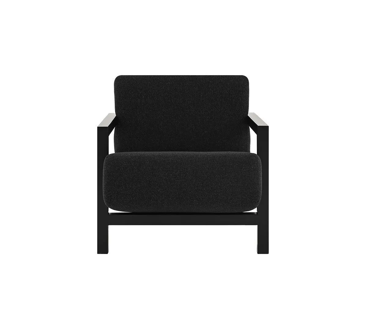 Sillón Duo pata negra - Negro