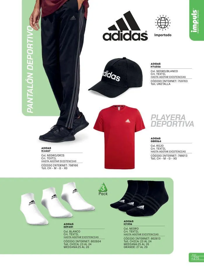 Catálogo de IMPULS Caballero Verano-Otoño 5 de julio al 15 de noviembre 2024 - Pagina 217