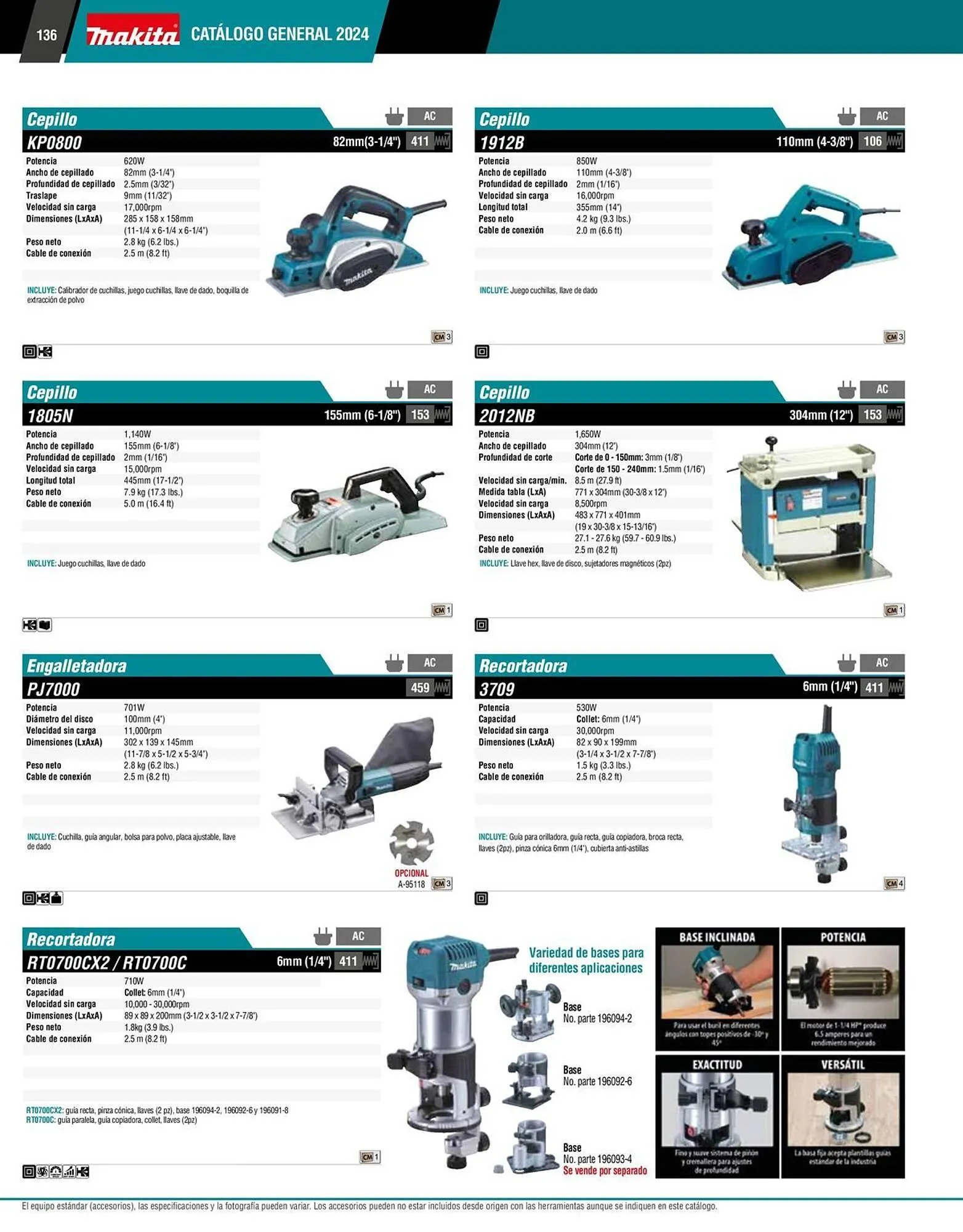 Catálogo de Catálogo Makita 12 de enero al 31 de diciembre 2026 - Pagina 136