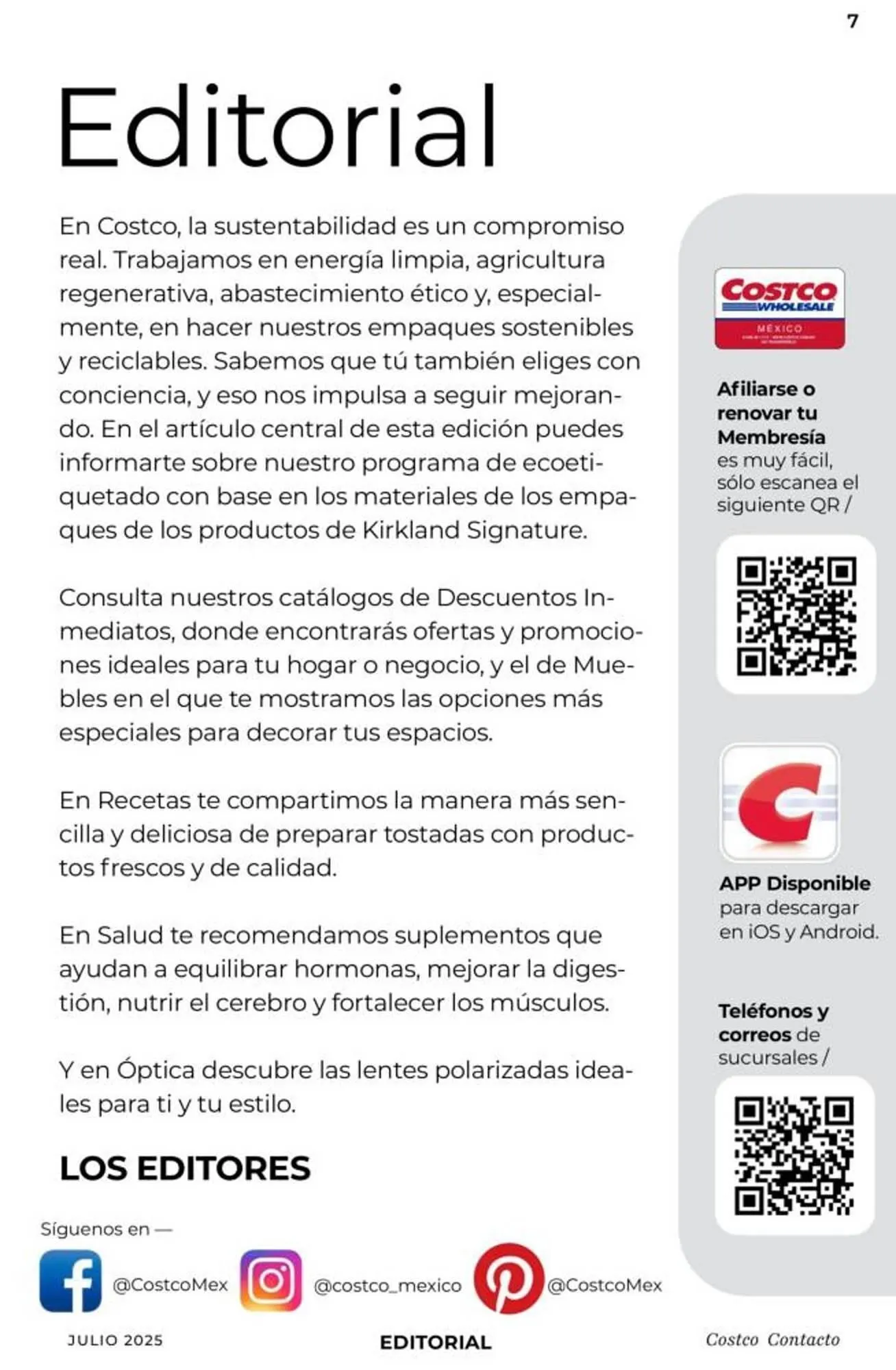Catálogo de Catálogo Costco 1 de julio al 31 de julio 2025 - Pagina 7