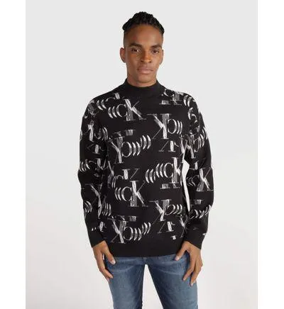 Suéter Calvin Klein Hombre Negro