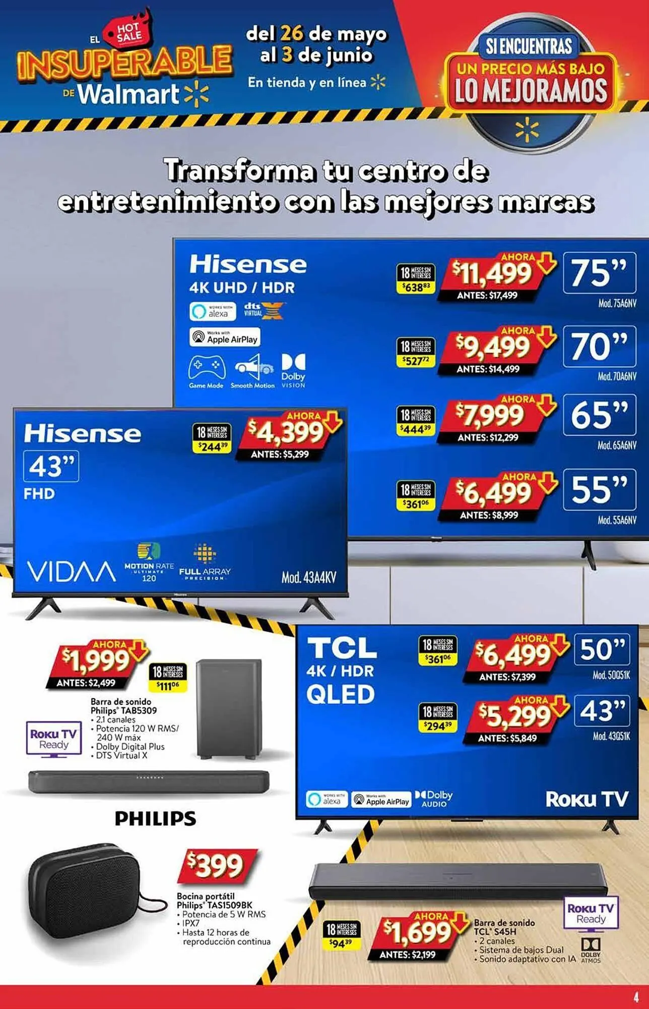 Catálogo de Catálogo Walmart 28 de mayo al 3 de junio 2025 - Pagina 4