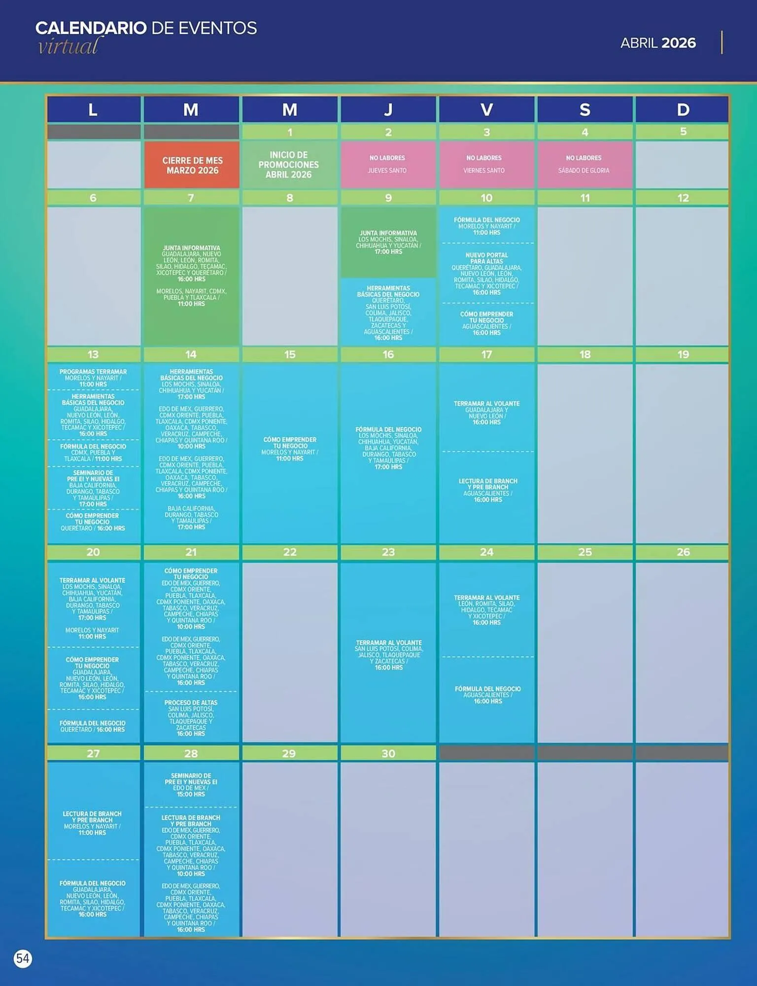 Catálogo de Catálogo Terramar Brands 1 de abril al 30 de abril 2026 - Pagina 54