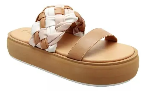 Sandalias Para Mujer Plataforma Ligera Negra Fabee Fareli