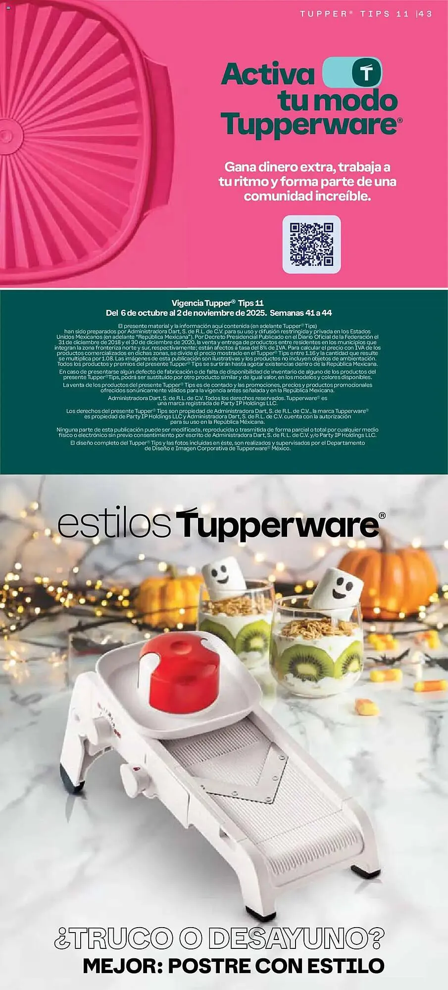 Catálogo de Catálogo Tupperware 6 de octubre al 3 de noviembre 2025 - Pagina 43