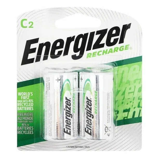 Pilas Energizer Recargables C 2 Piezas