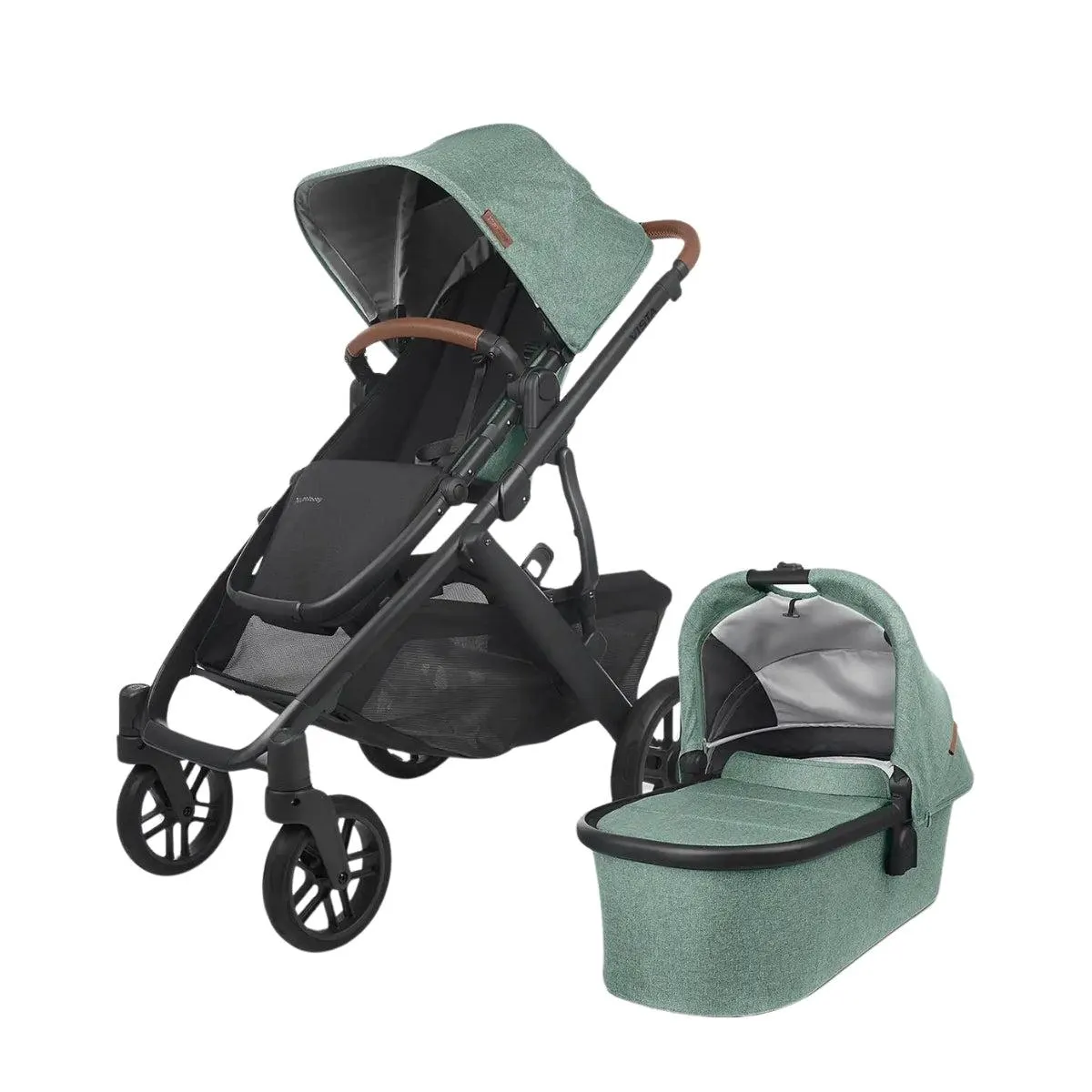 Carriola UPPAbaby Vista V2 Gwen: Mango Telescópico, Asiento Reversible y Toldo Expandible con Protección UPF 50+