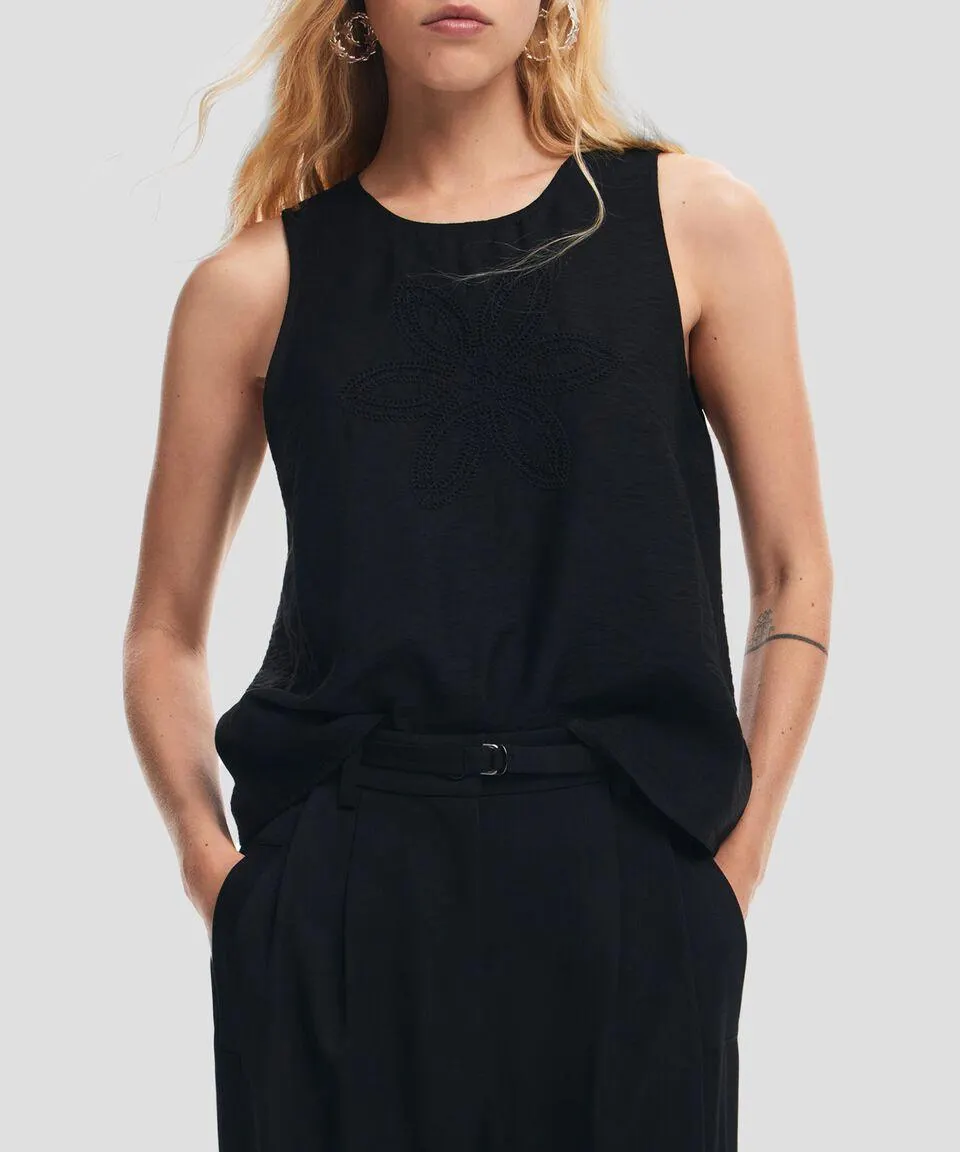 Blusa sin mangas Mujer