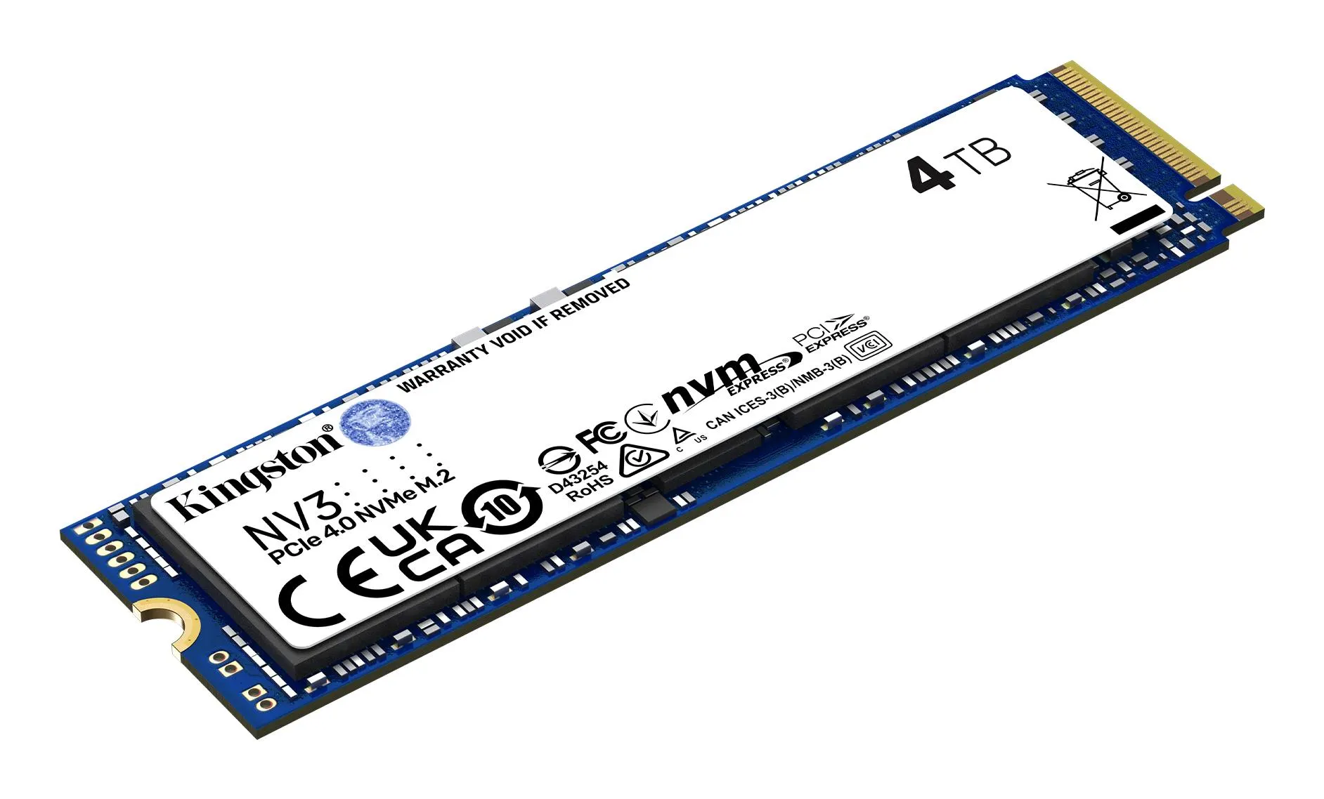 Ssd Kingston Nv3 4Tb M.2 Nvme 3D Nand Lectura 6000Mb/S Snv3S/4000G