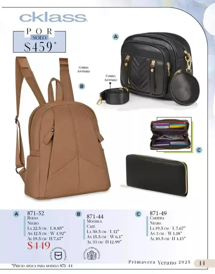 Catálogo de Catálogo Cklass Bolsos Primavera Verano 7 de enero al 30 de junio 2025 - Pagina 6