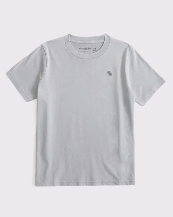 washed essential icon crew tee