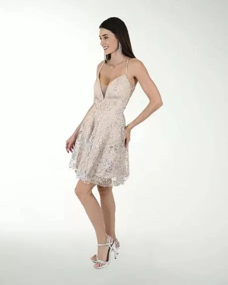VESTIDO CC FANTASIA ESCOTE EN V