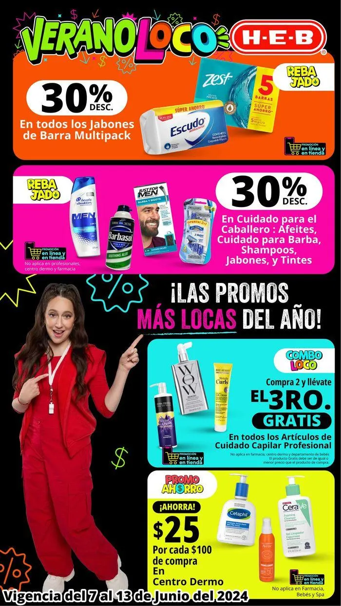 Catálogo de Ofertas HEB - Verano Loco 10 de junio al 13 de junio 2024 - Pagina 4