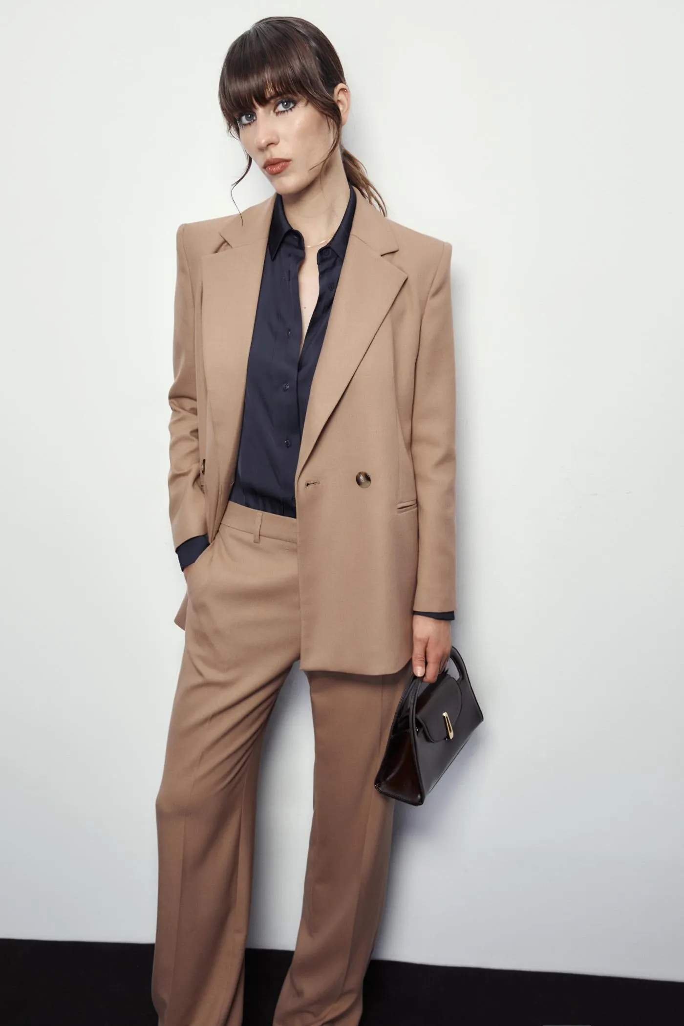 Chaqueta traje camel