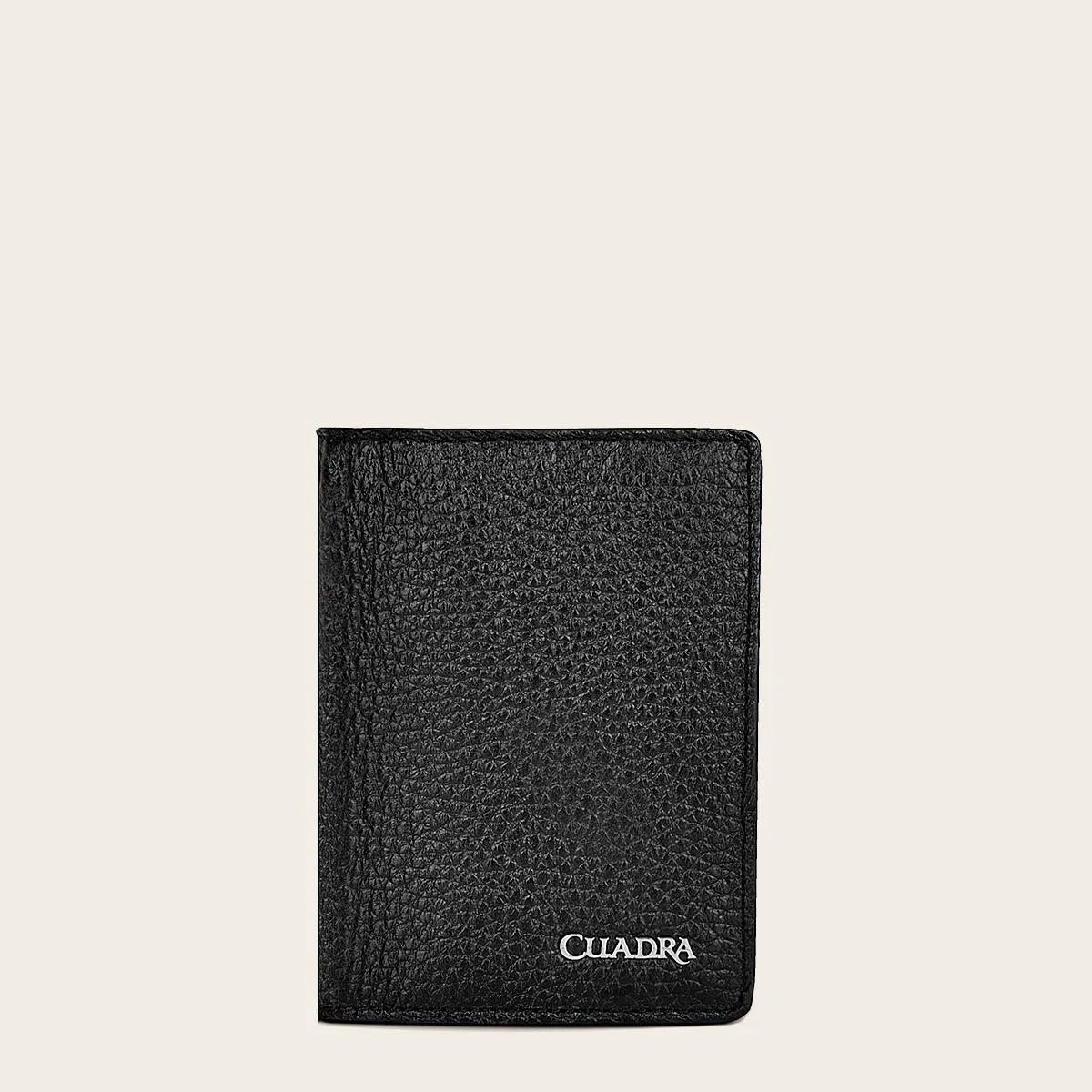 Tarjetero en piel genuina de venado.