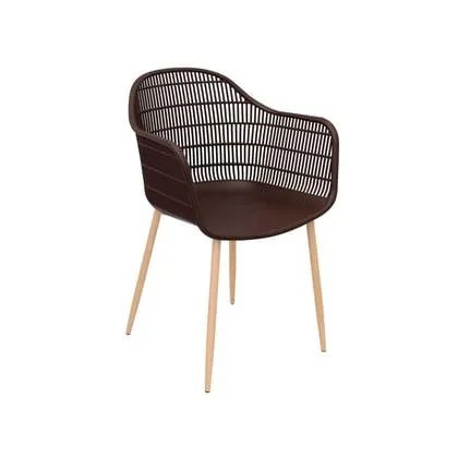 Silla Resina Kawai Chocolate.