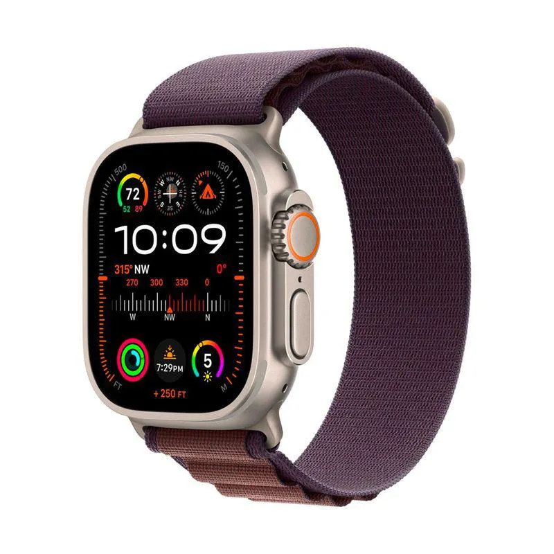 Apple Watch Ultra 2 GPS + Cellular 49mm Caja de Titanio Correa Small Alpine Loop Índigo