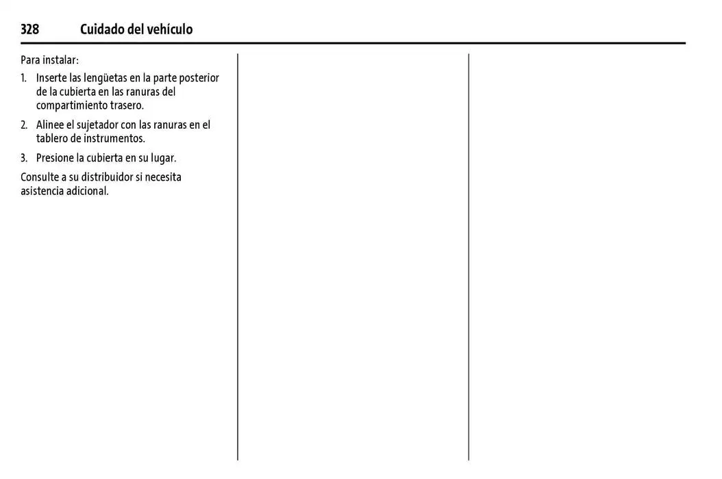 Catálogo de Chevrolet Corvette Stingray Manual del propietario 22 de enero al 31 de diciembre 2025 - Pagina 329