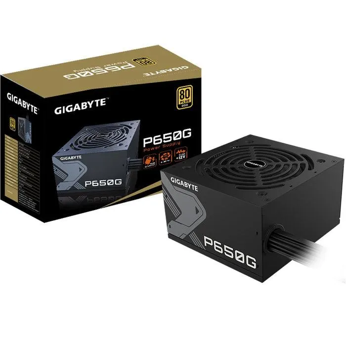 Fuente de Poder PC 650W Gamer GIGABYTE P650G 80 Plus Gold GP-P650G