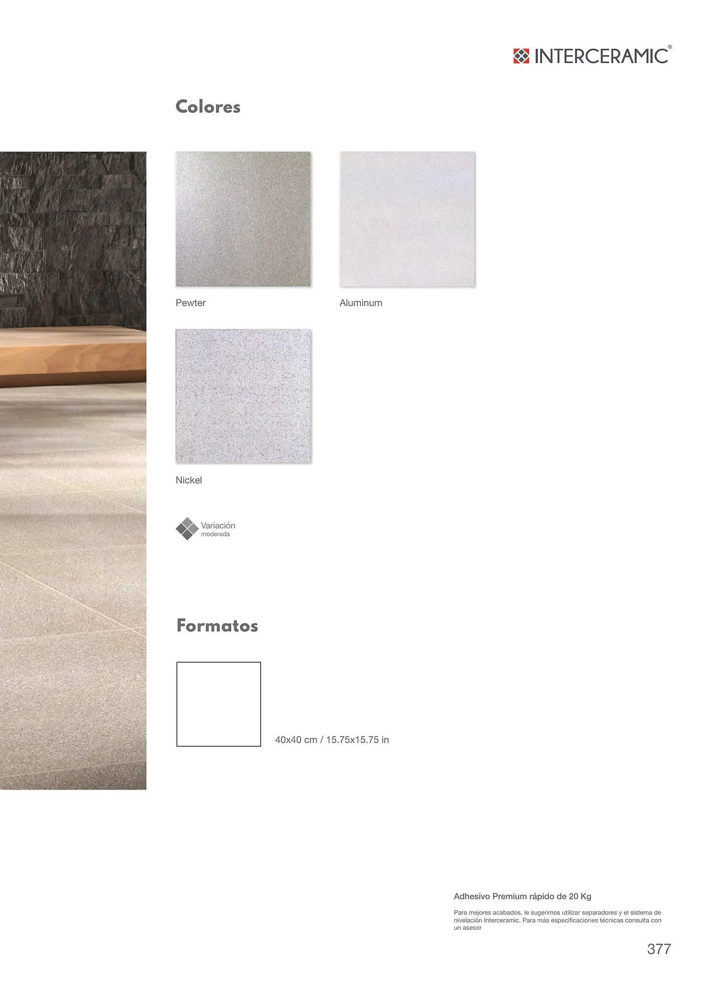 Catálogo de Catálogo Interceramic 12 de marzo al 31 de diciembre 2024 - Pagina 377