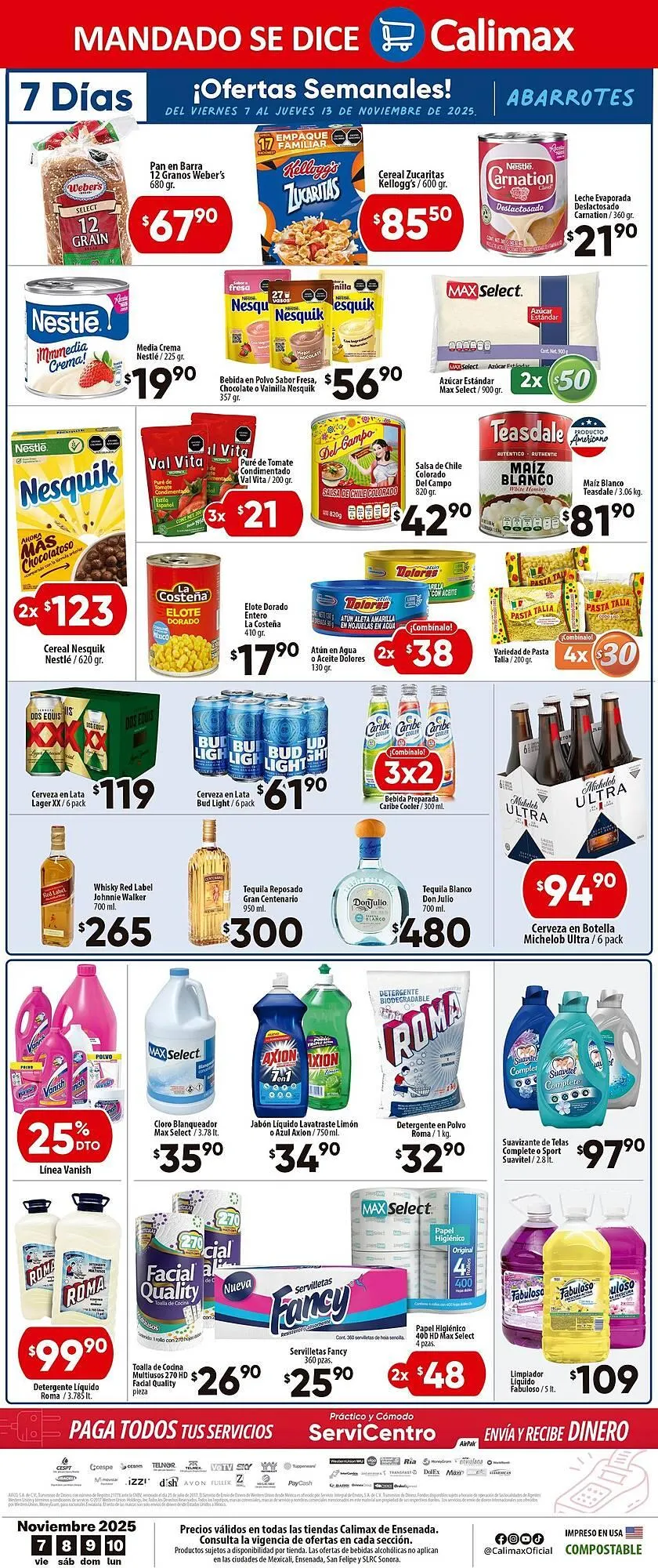 Catálogo de Folleto Calimax 7 de noviembre al 10 de noviembre 2025 - Pagina 4